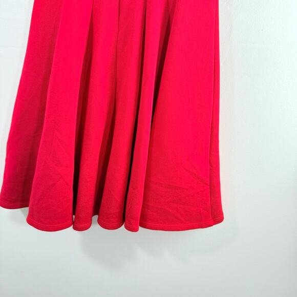 Anthropologie Bailey 44 Zoe Red Ponte Stretch Knit Fit & Flare Mini Dress XS - Picture 11 of 13